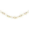 9ct Yellow Gold Fancy Link Necklace