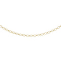 9K Yellow Gold Oval Belcher Chain 18"
