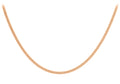 9K Rose Gold 2.1mm Diamond Cut Curb Chain 20"