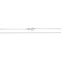 9ct White Gold Close Curb Chain 16"