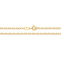 9ct Yellow Gold Diamond Cut Belcher Chain 16"