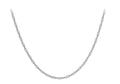 9ct White Gold Twist Curb Chain 18"