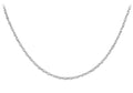 9ct White Gold Prince Of Wales Chain 18"