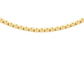 9K Yellow Gold 0.7mm Mirror Box Chain 18"
