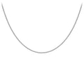 9ct White Gold Mirror Box Chain 18"