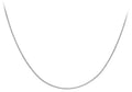 9ct White Gold Diamond Cut Curb Chain 18"