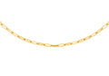 9K Yellow Gold 2.3mm Paper Clip Chain 24"