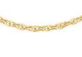 9ct Yellow Gold Hollow DC Prince Of Wales Chain 18"
