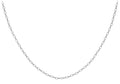 9K White Gold Oval Belcher Chain/ 20"
