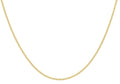 9K Yellow Gold 2.2mm Semi-Solid Curb Chain 16"