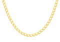 9ct Yellow Gold DC Flat Curb Chain 20"