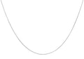 9ct White Gold Round Snake Chain 18"