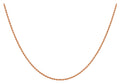 9K Rose Gold Hollow 2mm Rope Chain 20"