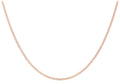 9K Rose Gold 1.4mm Diamond Cut Curb Chain 18"