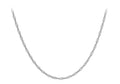 9ct White Gold DC Twisted Curb Chain 20"