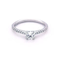 Platinum Round Brilliant Cut 0.53ct Diamond Ring