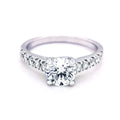 18K White Gold Round Brilliant Cut 1.29ct Diamond Ring