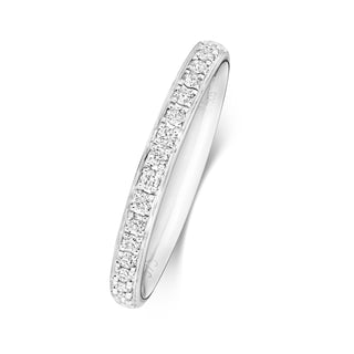 Platinum Diamond Set Eterninty Ring