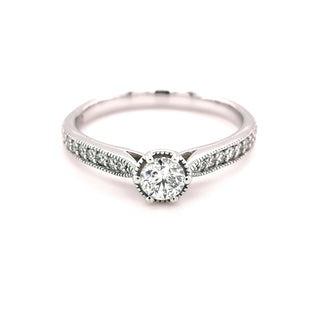9ct White Gold Diamond Ring