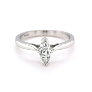 18ct White Gold 0.45ct Marquise Cut Diamond Ring