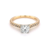 18ct Yellow Gold Round Brilliant Cut 0.70ct Diamond Ring