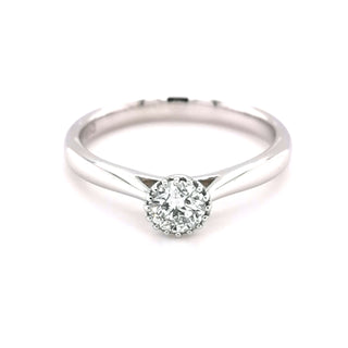 9ct White Gold 0.33ct Solitaire Ring