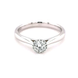 9K White Gold 0.33ct Solitaire Ring