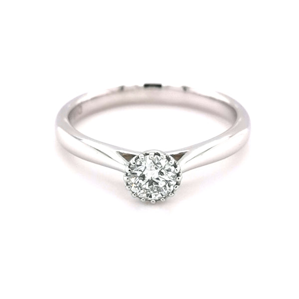 9ct White Gold 0.33ct Solitaire Ring