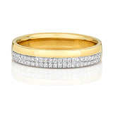 9ct Yellow Gold Diamond Set Wedding Band