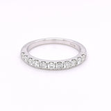 9ct White Gold 0.50ct Diamond Set Half Eternity Ring