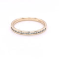 9ct Yellow Gold 0.24ct Diamond Set Half Eternity Ring