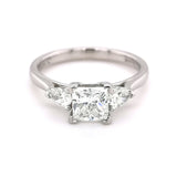 Platinum 1.33ct Diamond Trilogy Style Ring