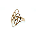 9K Yellow Gold Open Pattern Ring