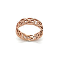 9K Rose Gold Celtic Knot Band