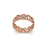 9K Rose Gold Celtic Knot Band