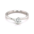 Platinum 0.40ct Solitaire Round Brilliant Cut Diamond Ring