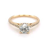 18K Yellow Gold 1.00ct Round Brilliant Cut Diamond Ring