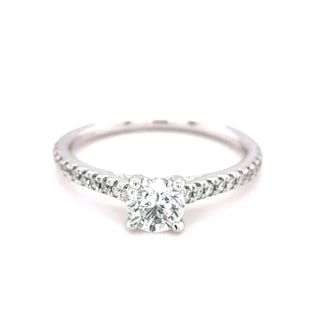18ct White Gold Round Brilliant Cut 0.67ct Diamond Ring