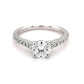 Platinum Round Brilliant Cut 0.88ct Diamond Ring