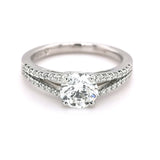 Platinum Round Brilliant Cut 1.20ct Diamond Ring