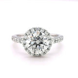 Platinum 2.13ct Round Brilliant Cut Diamond Ring