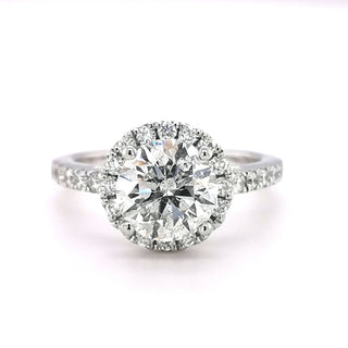 Platinum 2.13ct Round Brilliant Cut Diamond Ring