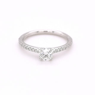 Platinum Round Brilliant Cut 0.53ct Diamond Ring