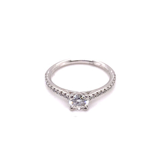 Platinum 0.59ct Diamond Solitaire Engagement Ring