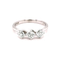 18CT 3 STONE DIA RING