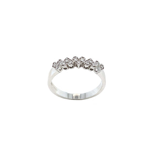 18K White Gold 0.15ct Diamond Heart Ring