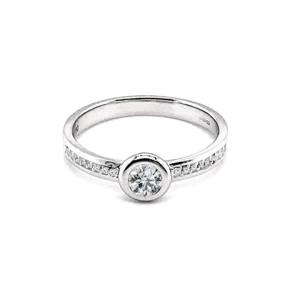 18ct White Gold 0.26ct Diamond Engagement Ring