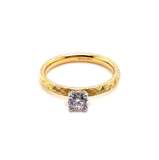 18K Yellow Gold 0.40ct Diamond Solitaire Engagement Ring