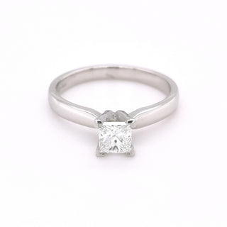 Platinum 0.50ct Princess Cut Solitaire