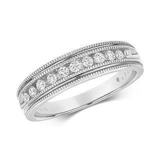9ct White Gold 0.25ct Diamond Eternity Band